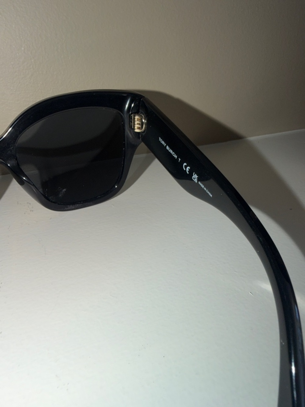Tory Burch Black Sunglasses with White Trim - Women's - Picture 5 of 9